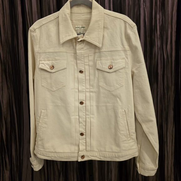 Crosby & Howard Jackets & Blazers - Crosby & Howard Sz. M. Cream Denim Jacket.